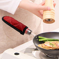 Red Python Snakeskin Print Skillet Handle Cover