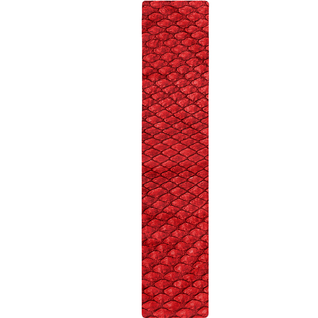 Red Python Snakeskin Print Table Runner