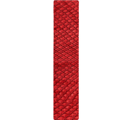 Red Python Snakeskin Print Table Runner