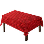 Red Python Snakeskin Print Tablecloth