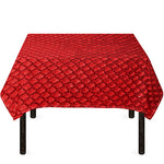 Red Python Snakeskin Print Tablecloth