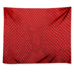 Red Python Snakeskin Print Tapestry