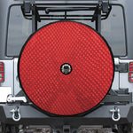Red Python Snakeskin Print Tire Cover With Camera Hole