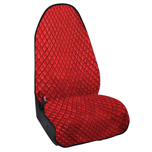 Red Python Snakeskin Print Waterproof Car Seat Cover