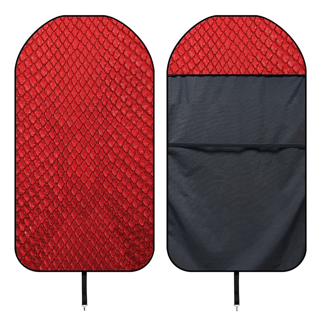 Red Python Snakeskin Print Waterproof Car Seat Cover