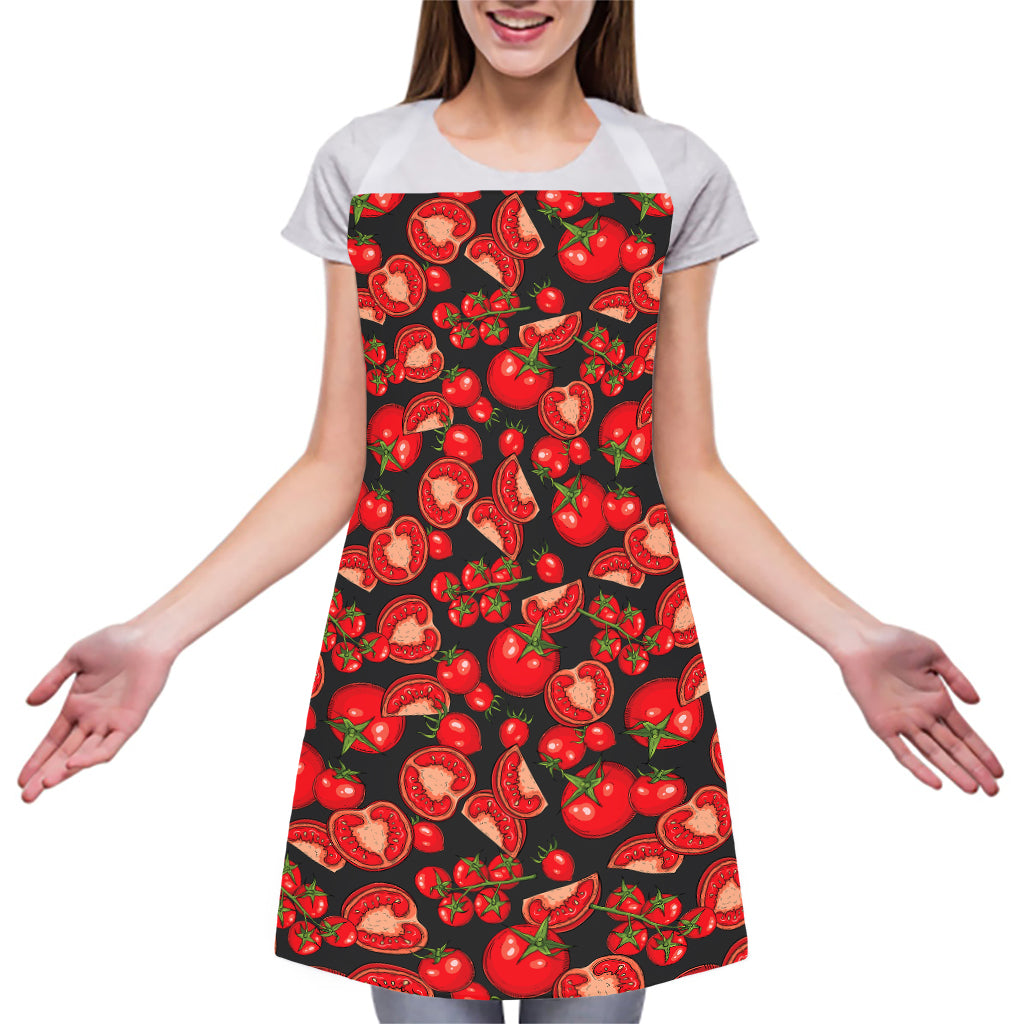 Red Ripe Tomatoes Pattern Print Adjustable Apron