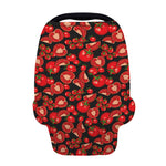 Red Ripe Tomatoes Pattern Print Baby Seat Cover