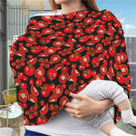 Red Ripe Tomatoes Pattern Print Baby Seat Cover