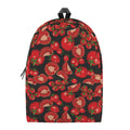 Red Ripe Tomatoes Pattern Print School Backpack