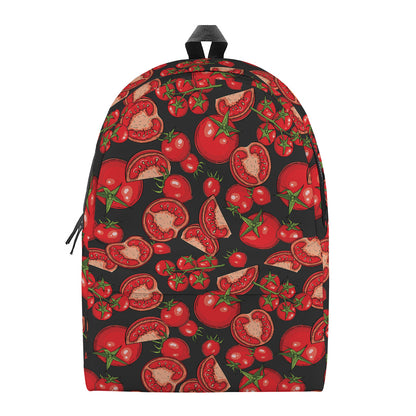 Red Ripe Tomatoes Pattern Print Backpack