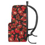 Red Ripe Tomatoes Pattern Print Backpack