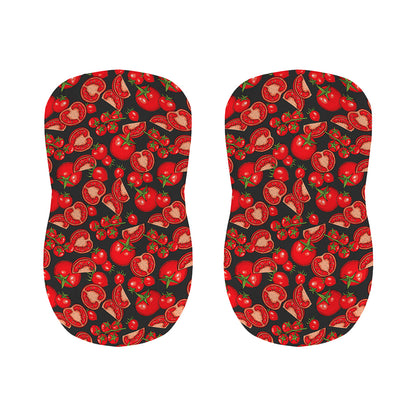 Red Ripe Tomatoes Pattern Print Bar Stool Covers