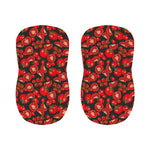 Red Ripe Tomatoes Pattern Print Bar Stool Covers