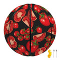 Red Ripe Tomatoes Pattern Print Basketball