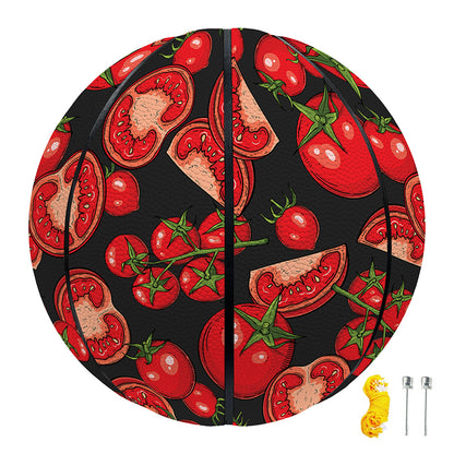 Red Ripe Tomatoes Pattern Print Basketball