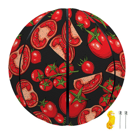 Red Ripe Tomatoes Pattern Print Basketball