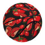 Red Ripe Tomatoes Pattern Print Basketball