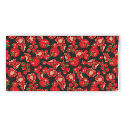 Red Ripe Tomatoes Pattern Print Beach Towel