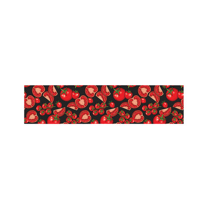 Red Ripe Tomatoes Pattern Print Bed Runner