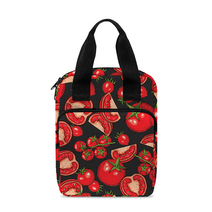 Red Ripe Tomatoes Pattern Print Bible Tote Bag