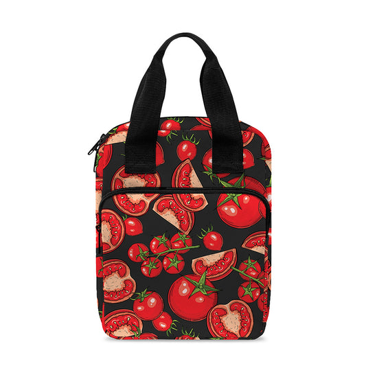 Red Ripe Tomatoes Pattern Print Bible Tote Bag