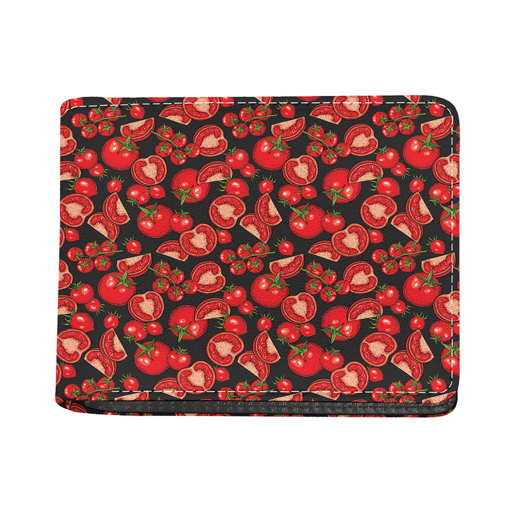 Red Ripe Tomatoes Pattern Print Bifold Wallet