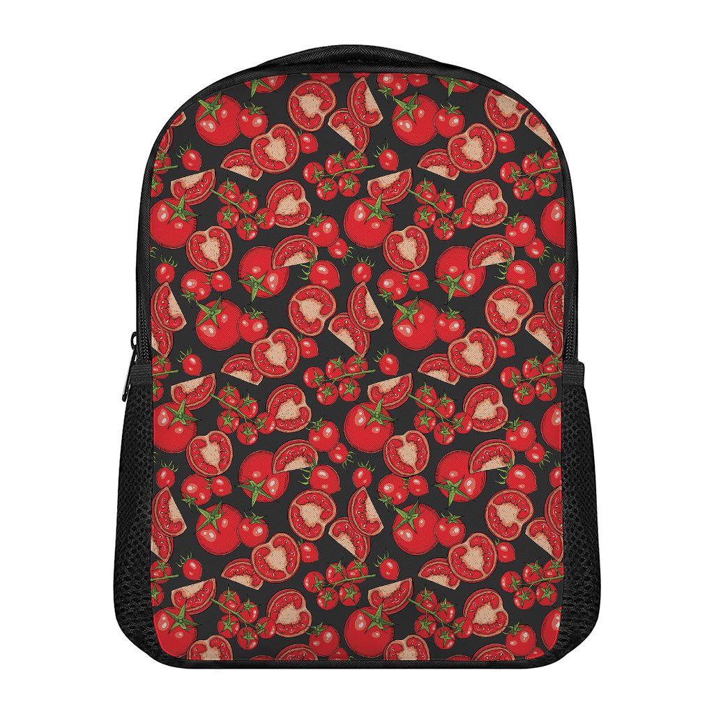 Red Ripe Tomatoes Pattern Print Casual Backpack