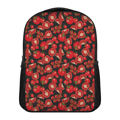 Red Ripe Tomatoes Pattern Print Casual Backpack