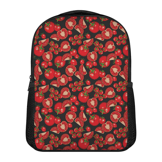 Red Ripe Tomatoes Pattern Print Casual Backpack
