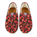 Red Ripe Tomatoes Pattern Print Casual Shoes