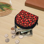 Red Ripe Tomatoes Pattern Print Coin Purse