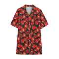 Red Ripe Tomatoes Pattern Print Cotton Hawaiian Shirt
