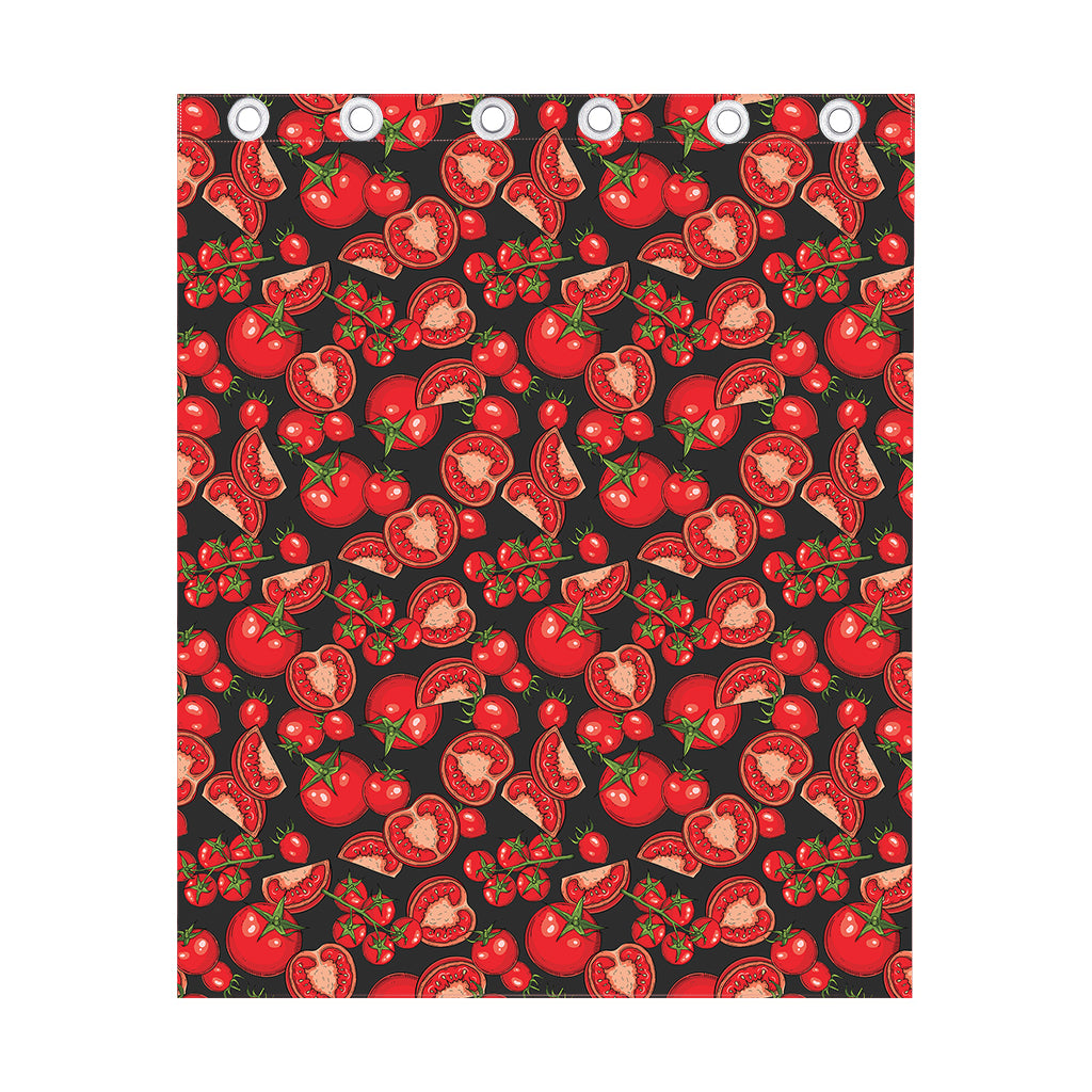 Red Ripe Tomatoes Pattern Print Curtain