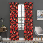 Red Ripe Tomatoes Pattern Print Curtain