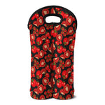 Red Ripe Tomatoes Pattern Print Double Neoprene Wine Tote