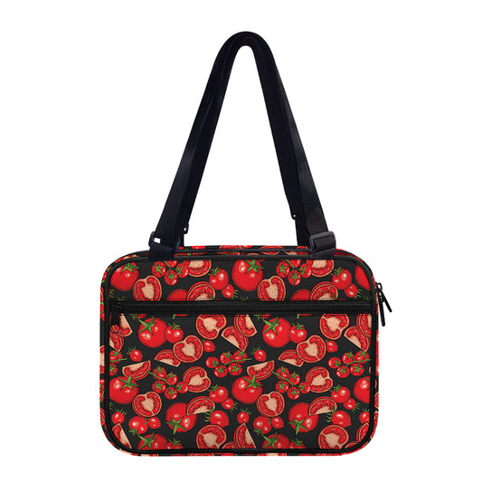 Red Ripe Tomatoes Pattern Print Double Strap Bible Bag