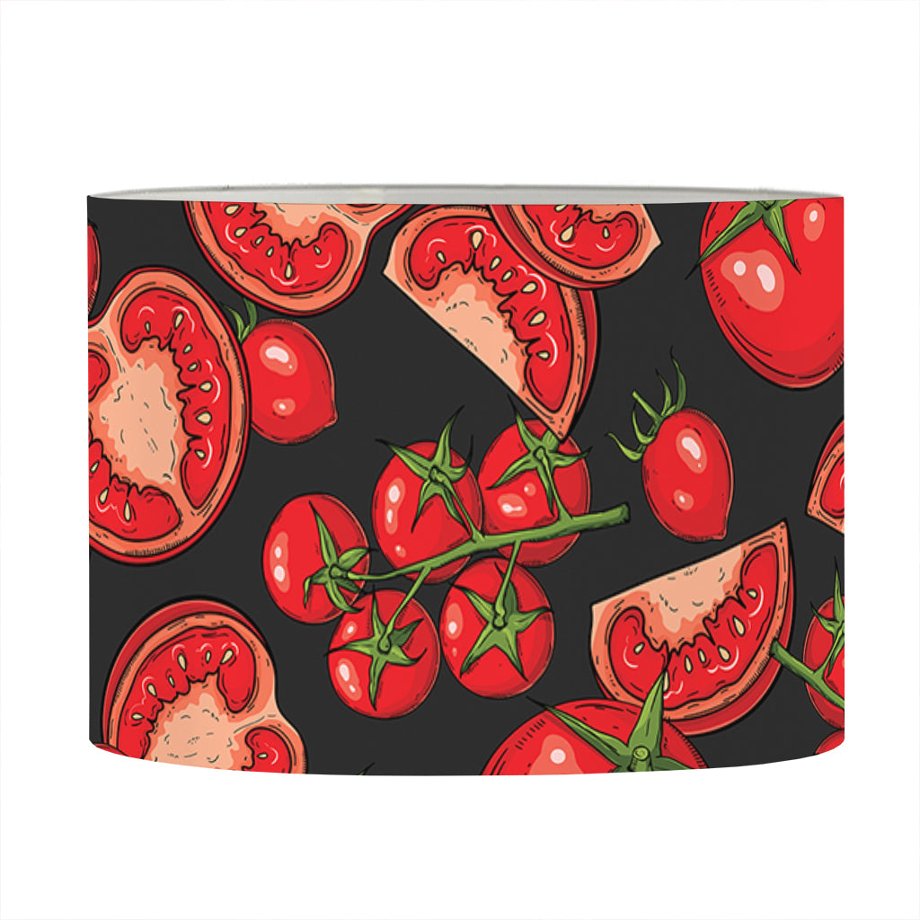 Red Ripe Tomatoes Pattern Print Drum Lamp Shade