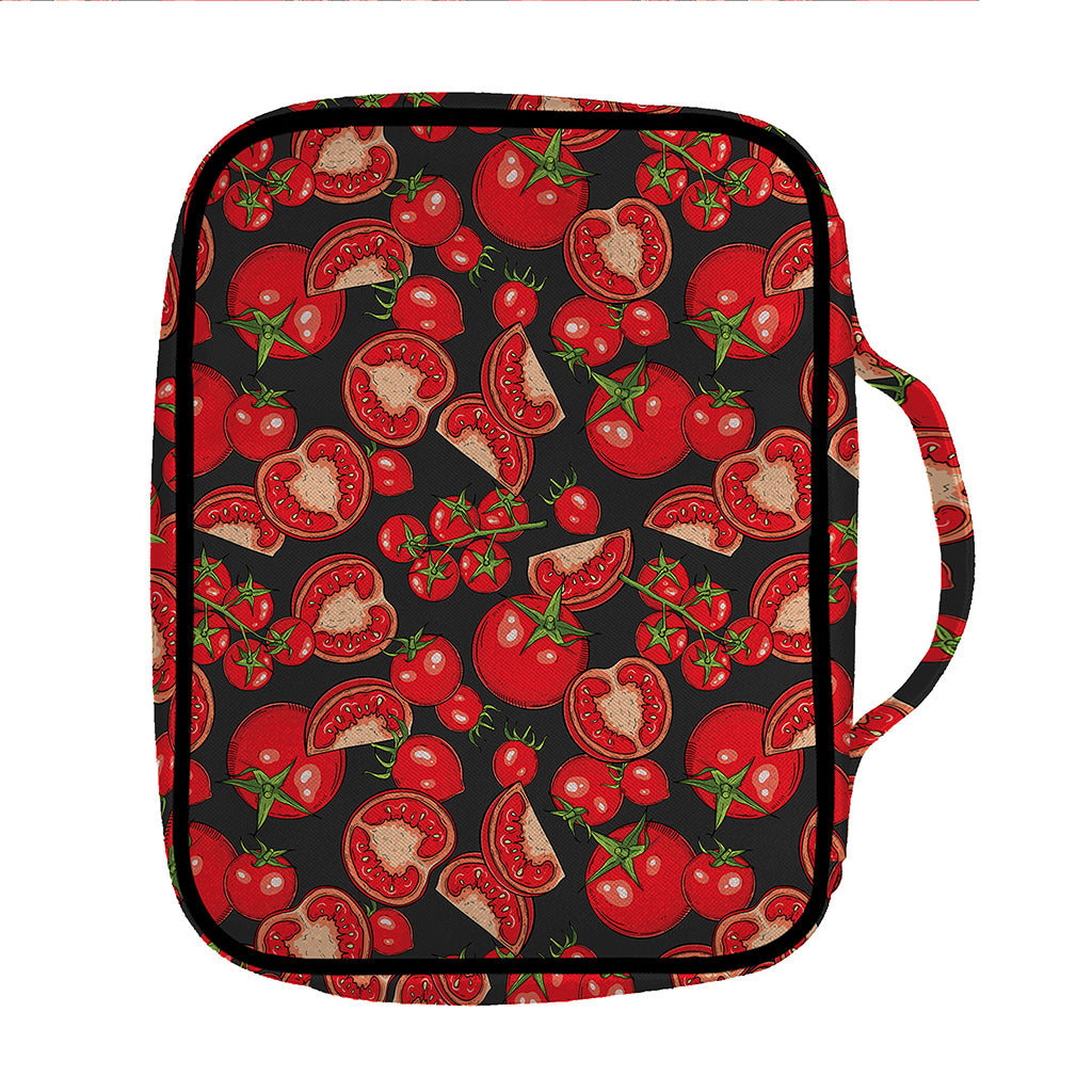 Red Ripe Tomatoes Pattern Print Front Pocket Bible Bag
