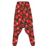 Red Ripe Tomatoes Pattern Print Hammer Pants