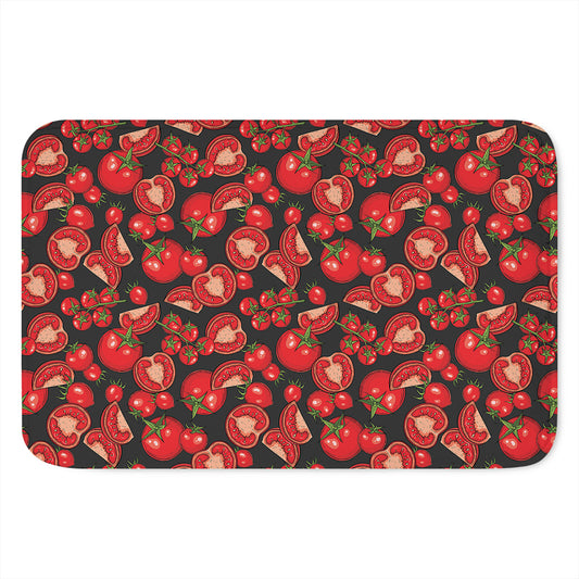 Red Ripe Tomatoes Pattern Print Indoor Door Mat
