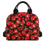 Red Ripe Tomatoes Pattern Print Insulated Lunch Bag