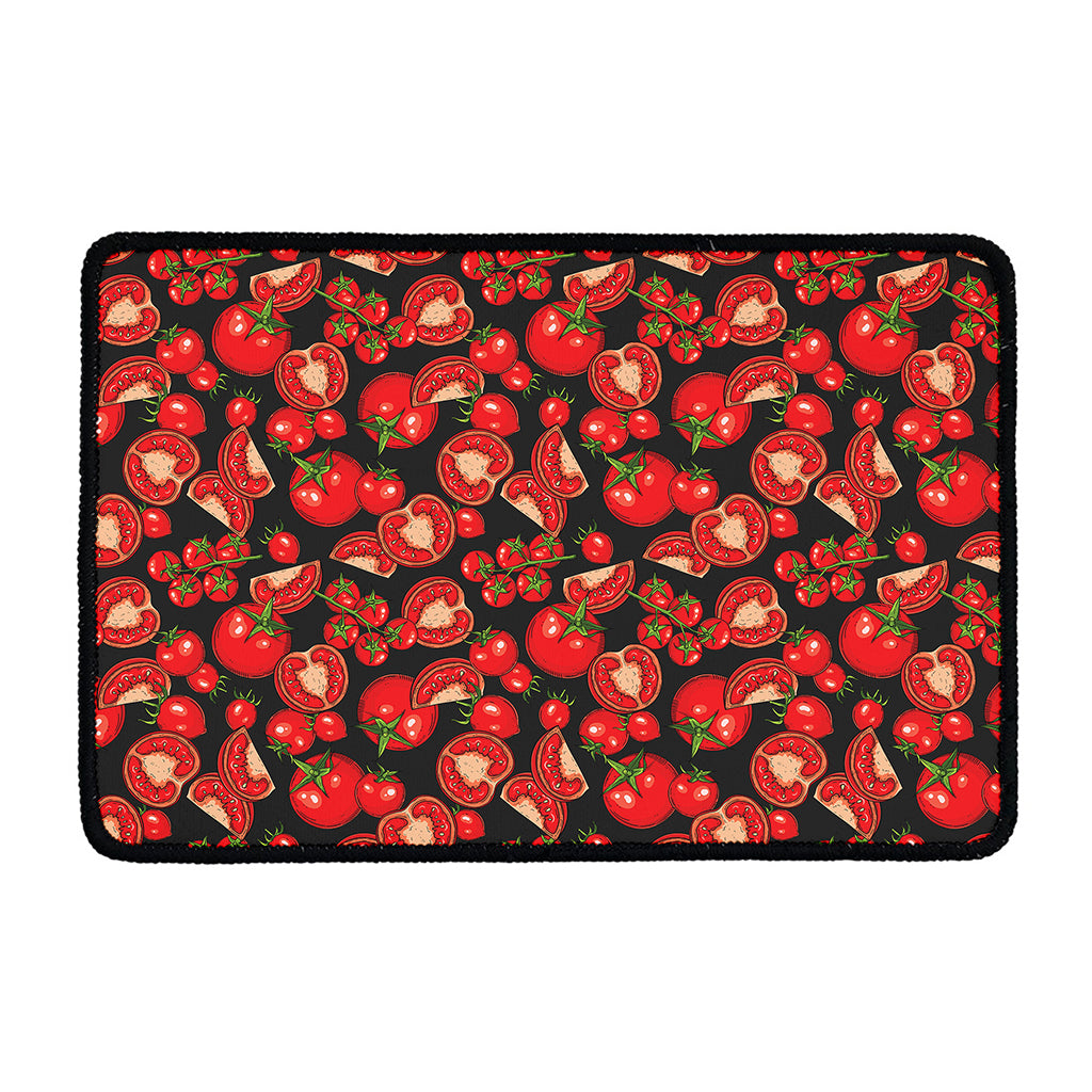 Red Ripe Tomatoes Pattern Print Kitchen Mat