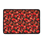 Red Ripe Tomatoes Pattern Print Kitchen Mat