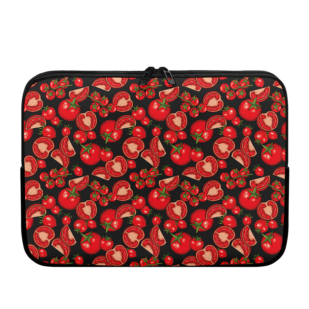 Red Ripe Tomatoes Pattern Print Laptop Sleeve