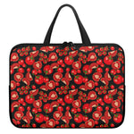 Red Ripe Tomatoes Pattern Print Laptop Sleeve With Handle