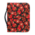 Red Ripe Tomatoes Pattern Print Leather Bible Cover