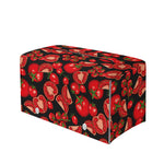 Red Ripe Tomatoes Pattern Print Leather Tissue Box Cover