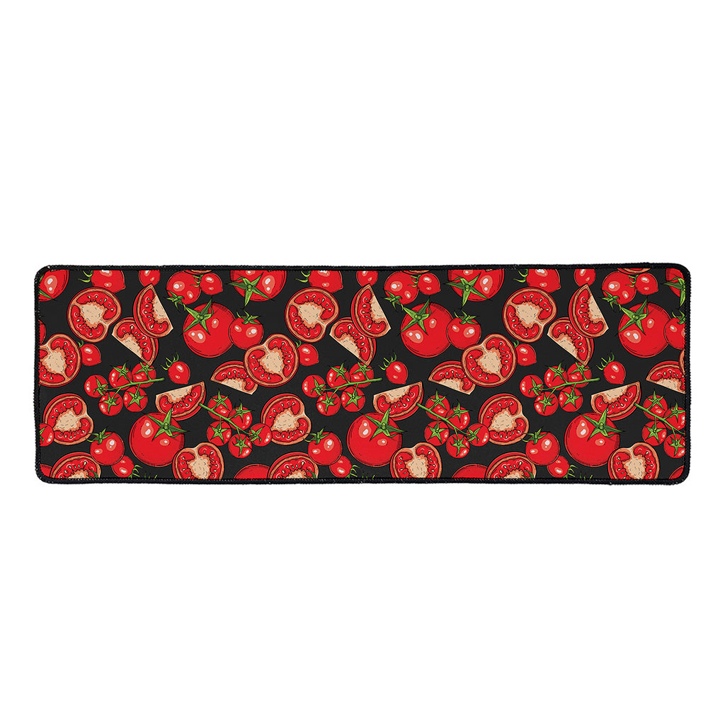 Red Ripe Tomatoes Pattern Print Long Kitchen Mat