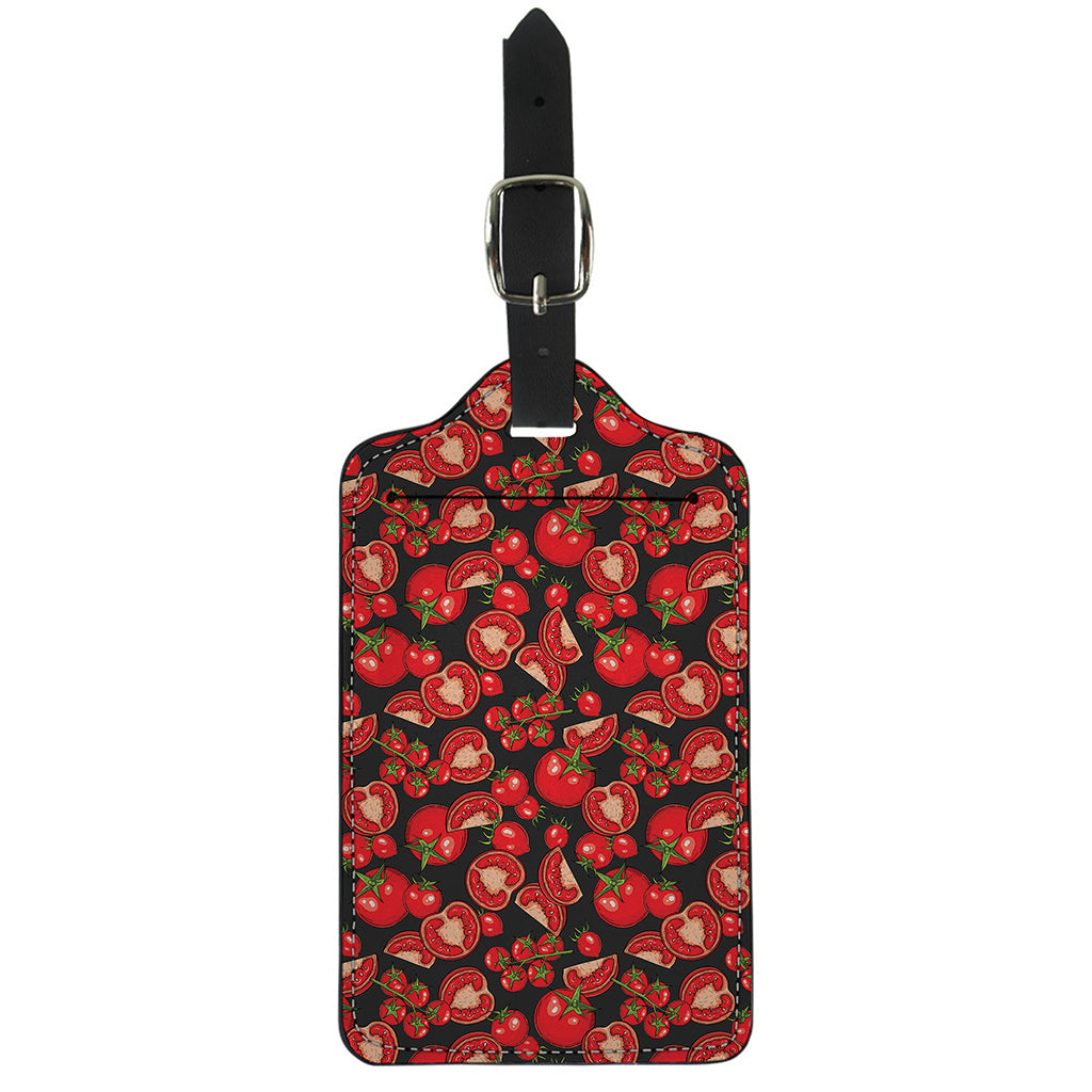 Red Ripe Tomatoes Pattern Print Luggage Tag