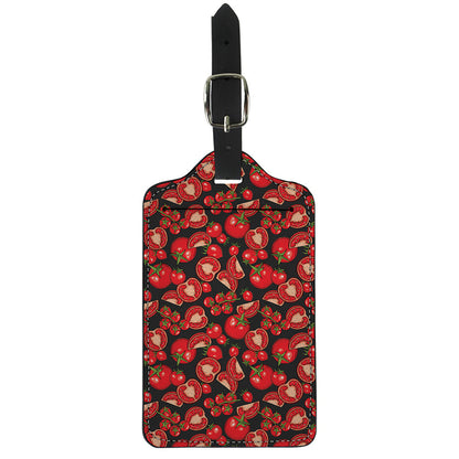Red Ripe Tomatoes Pattern Print Luggage Tag